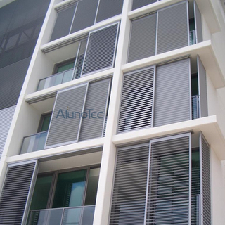 Aluminium-Schiebe-Lamellenfenster