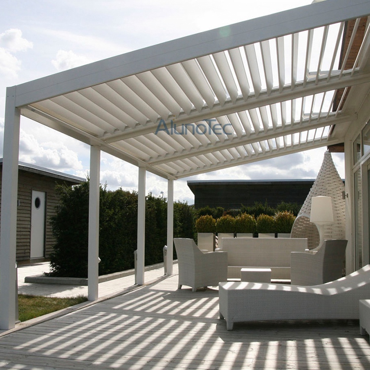 Automatisches Lamellendachsystem, Aluminium-Pavillon, Pergola für den Hinterhof