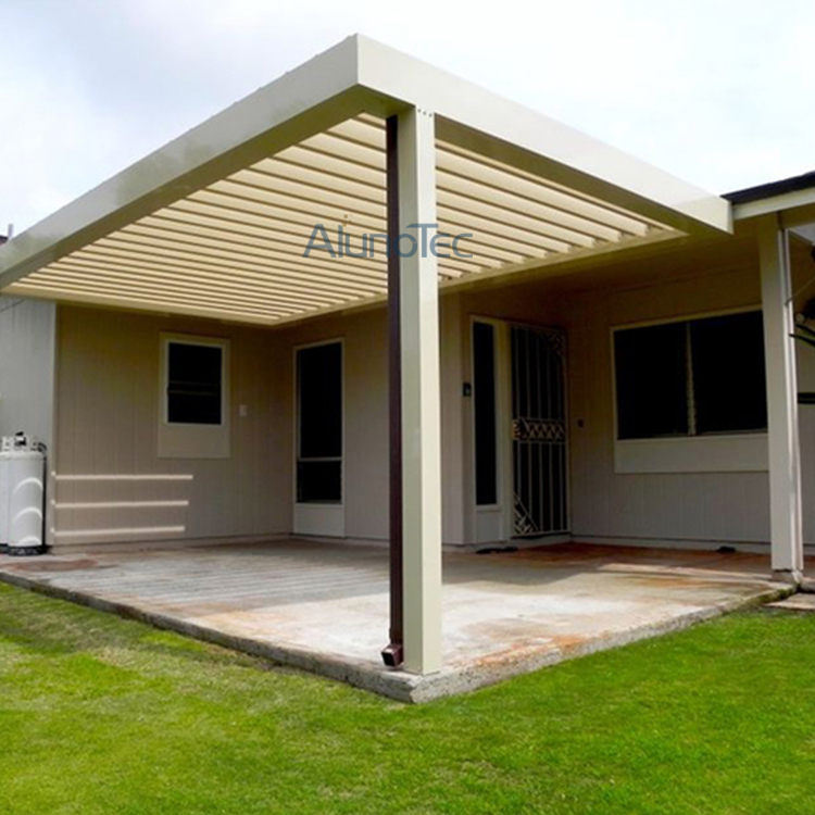 Elektronische ferngesteuerte Aluminium-Terrassenabdeckung, Lamellendach, Pergola-Pavillon
