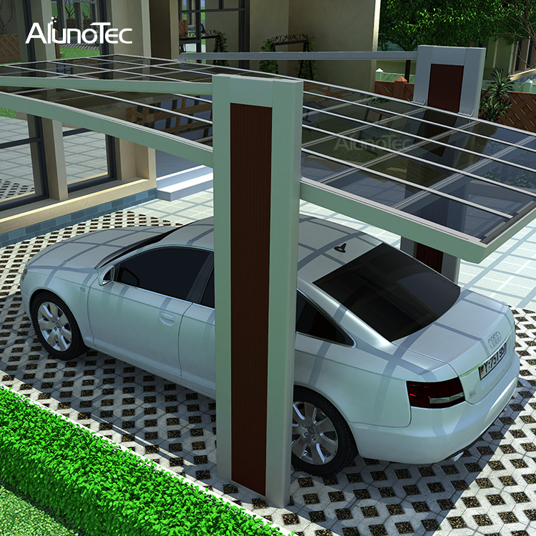 Maßgeschneiderter, einziehbarer Auto-Markisen-Terrassen-Carport im Garten