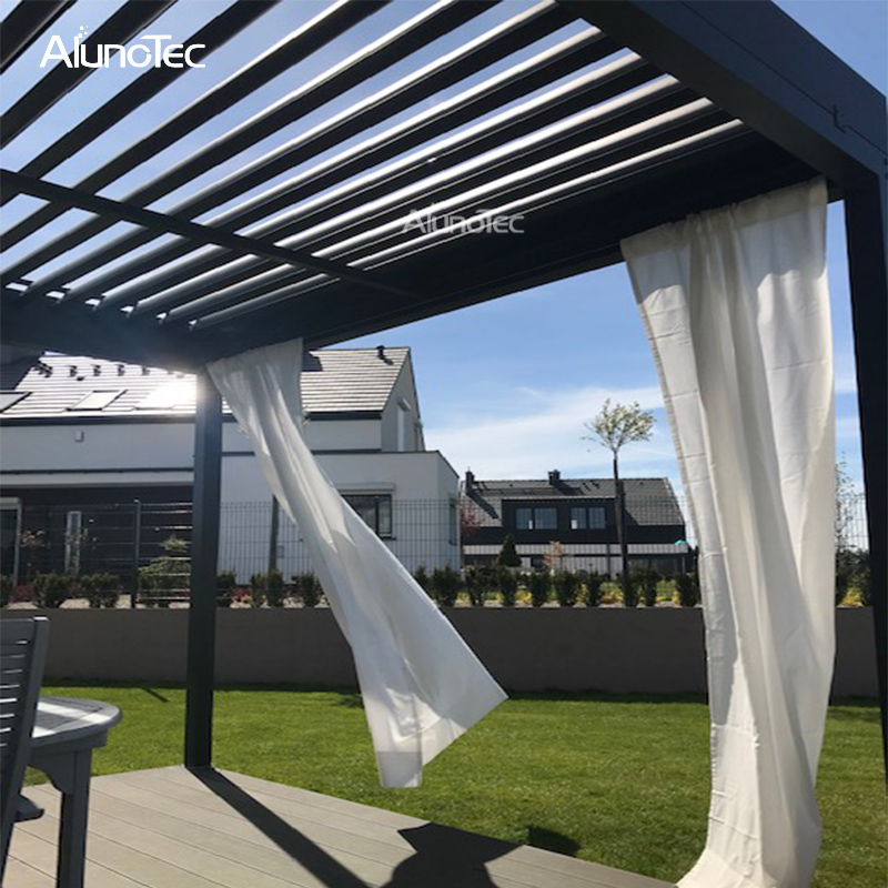 Gartenmarkise für den Außenbereich, Aluminium-Pavillon, Pergola für Café