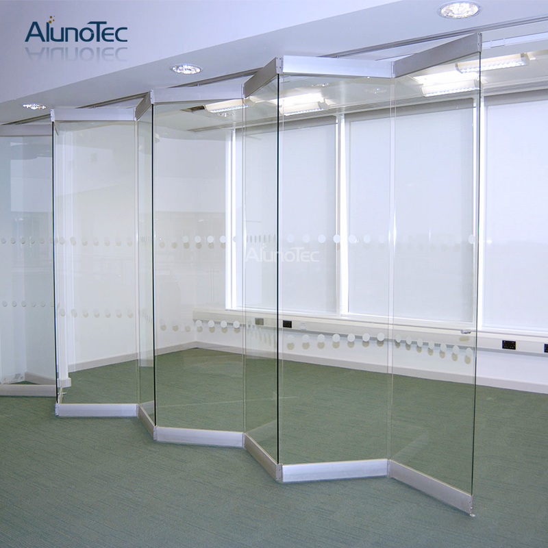 Rahmenlose Glasfalttür/Zubehör aus Edelstahl im neuen Design