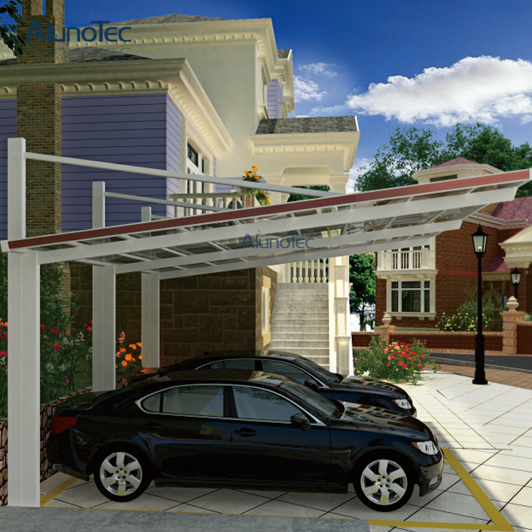 Hochwertiger Aluminium-Flachdach-Metall-Sonnenschutz-Carport für Zuhause 