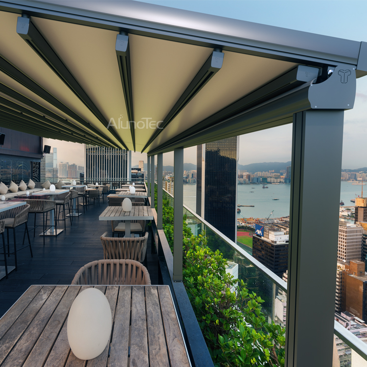 Einziehbare Terrassen-Markisen, Pergola für Restaurants