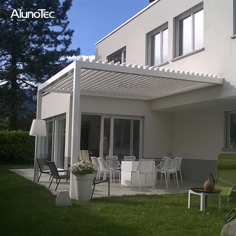 Restaurant Maßgeschneidertes einziehbares Aluminium-Terrassendach für Sonnenschutz