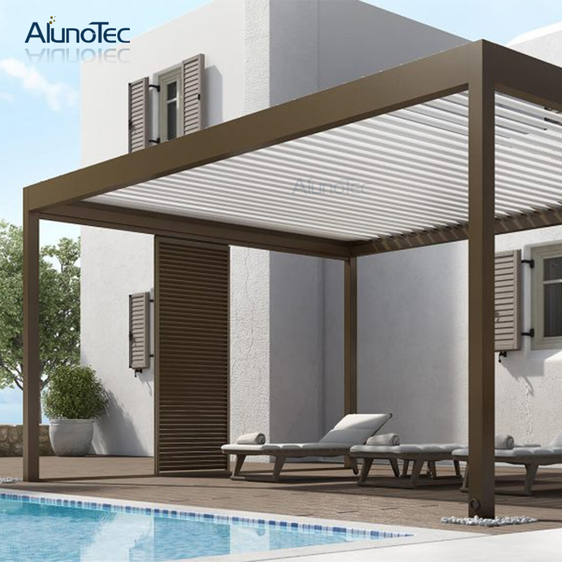 Professionelle maßgeschneiderte wasserdichte Pergola-Außenpavillon-Hersteller für Gartenpavillons im Freien