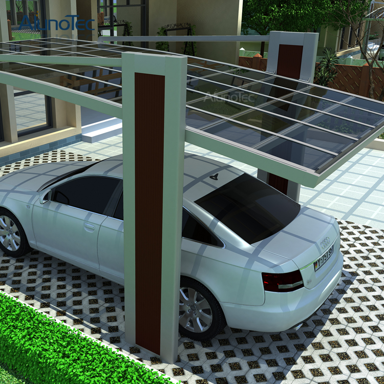  UV-beständiges Polycarbonatdach und Aluminium-Carport
