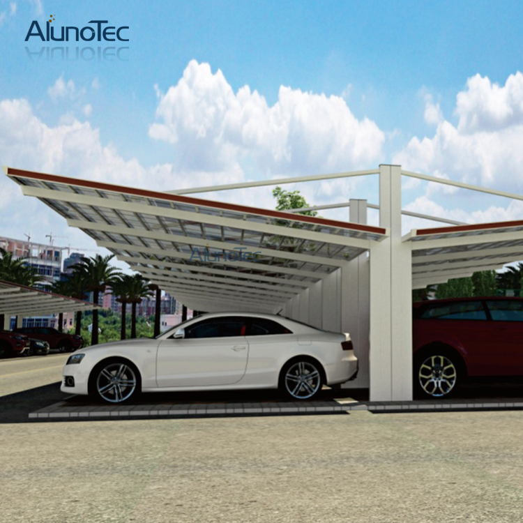 Wirtschaftlicher, rückziehbarer Carport aus Aluminium zum Parken von Autos