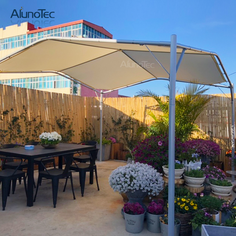 Garten-Aluminium-Terrassenmarkise, Sonnenschutzdach, Stoff-Schattendach
