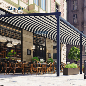 Wasserdichte Restaurant-PVC-Markise im neuen Design für die Außenterrasse