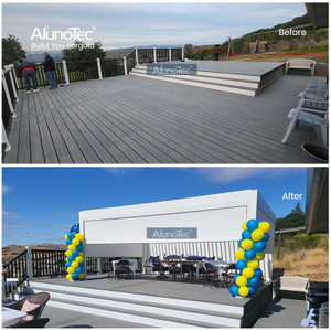 AlunoTec Versand Zoll Zollkosten Freistehende 4 m x 3 m anthrazitgraue motorisierte Pergola