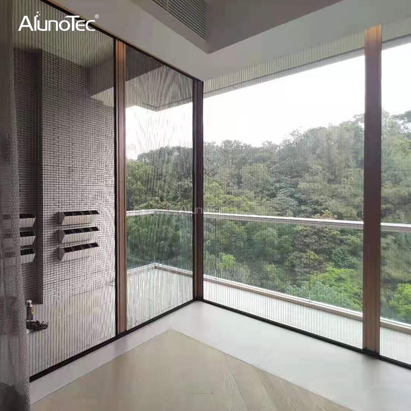 China Hochwertige Aluminium-Fensterrahmen, Moskitonetz-Schiebetür für den Pavillon