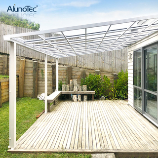 AlunoTec Maßgeschneiderte Sunblock-Polycarbonat-Abdeckung für den Außenbereich, Überdachung für Balkon und Terrasse