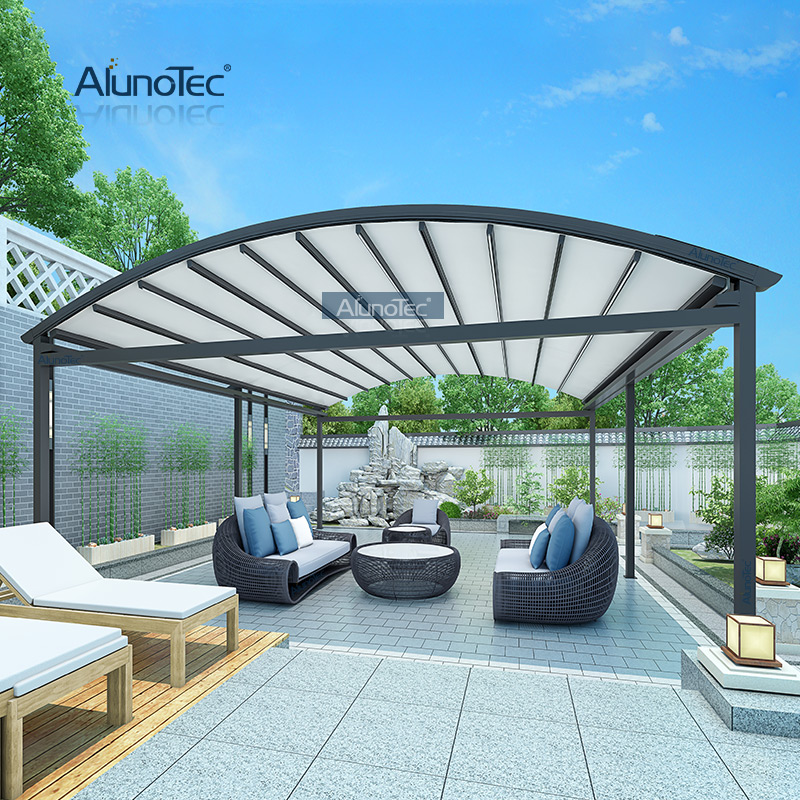 Wasserdichte Pergola-Seitenmarkise aus Aluminium für den Garten