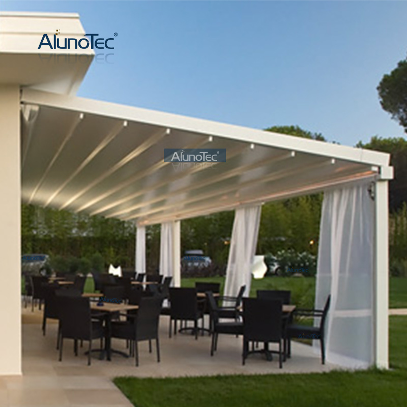 Elektrische einziehbare Aluminium-Markisen für den Außenbereich für Restaurants