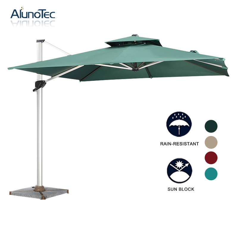 Runder römischer Regenschirm mit Anti-UV-Schutz für den Außenbereich, für den Garten und die Terrasse 