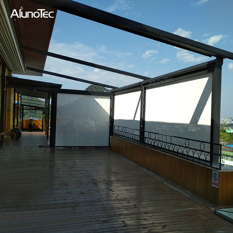 Vollständig einziehbare elektrische Aluminium-Dach-Sonnenlicht-Schatten-Terrassen-Markisenabdeckungen