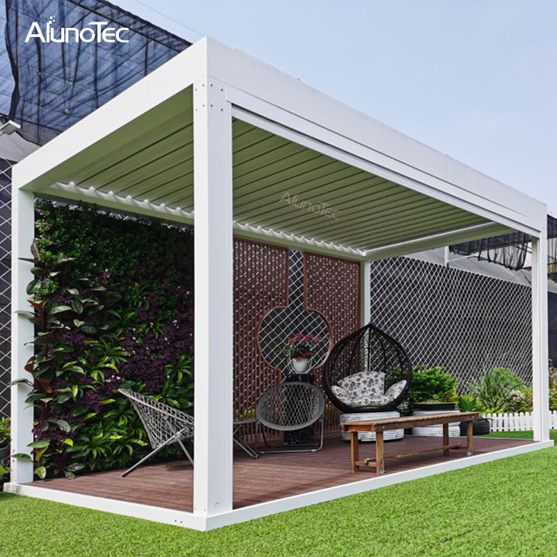 Wasserdichter Gartenpavillon für den Außenbereich, Aluminium-Pergola-Lamellen