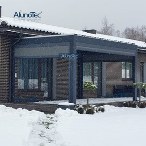 AlunoTec Motorisierte Vordächer Pergo Eco Style Pergola Pavillon Hinterhofstruktur 