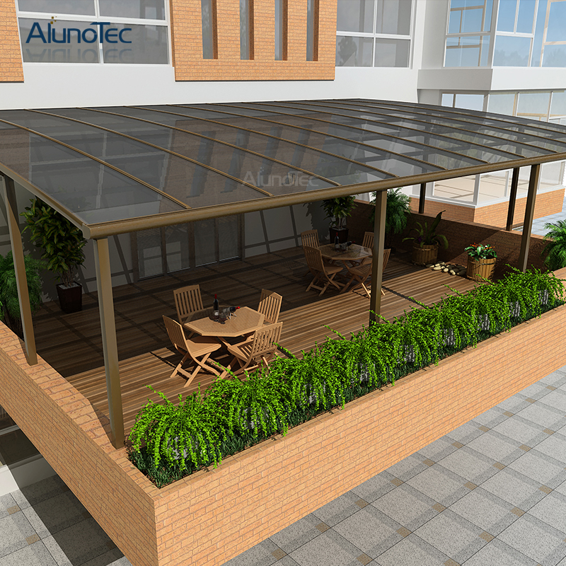 Sonnen- und Regenmarkisen, Terrassen-Aluminium-Überdachung für den Garten