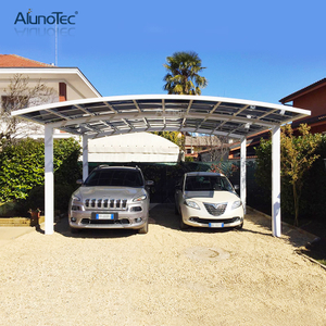 Carport im M-Stil aus Polycarbonat und Aluminium für den Außenbereich für Autogaragen